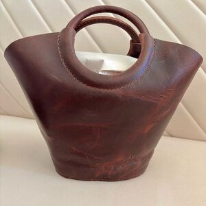 Portland Leather Milan Bag, Lava (small)